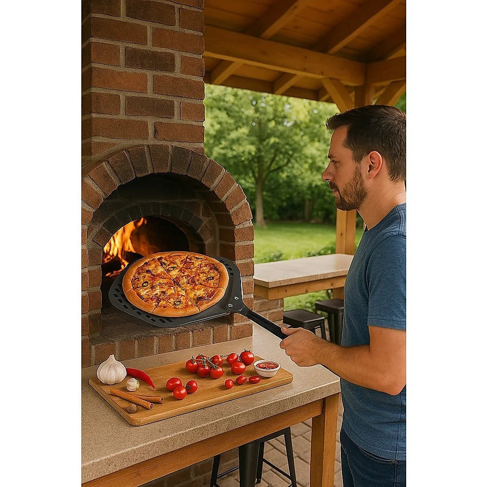 Pizza Paddle Peel Woodfire Outdoor Oven Aluminium - Home &