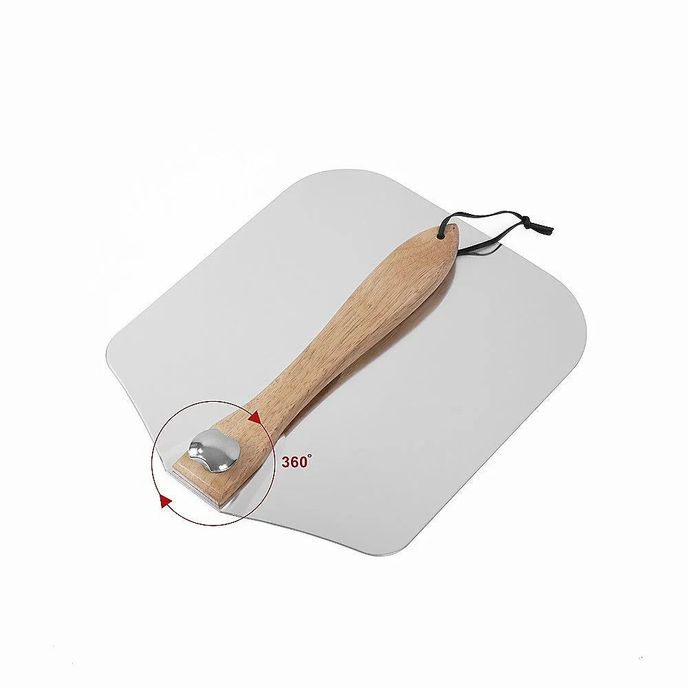 Pizza Peel Paddle w/ Foldable Handle for Baking Oven &