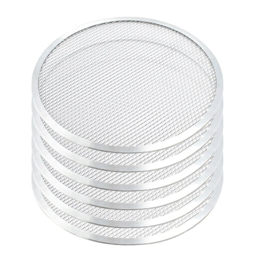 Pizza Screen Set Premium 6X 10-Inch Round Seamless Aluminium Nonstick Commercial Grade Baking Pan