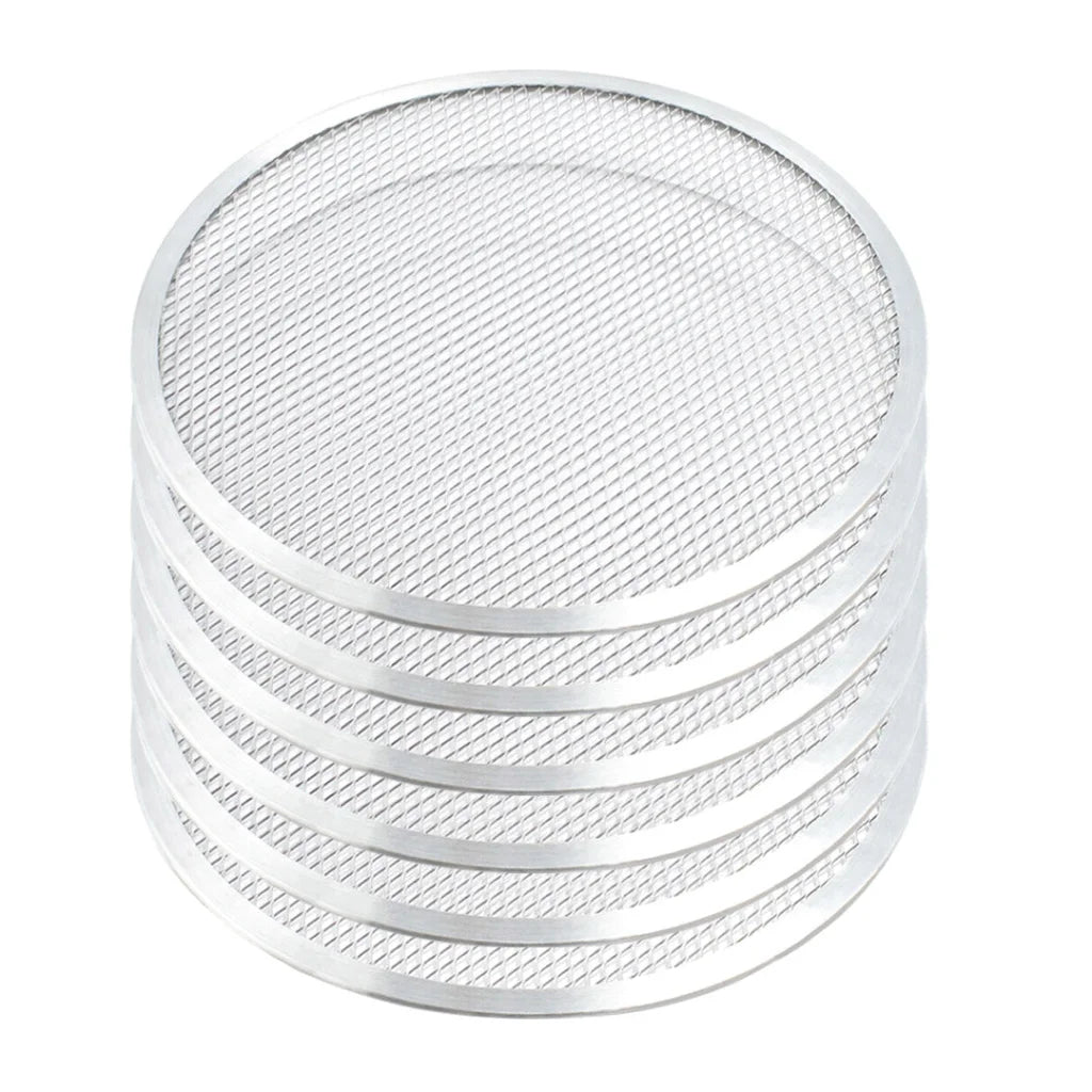 Pizza Screen Set Premium 6X 9-Inch Round Seamless Aluminium Nonstick Commercial Grade Baking Pan