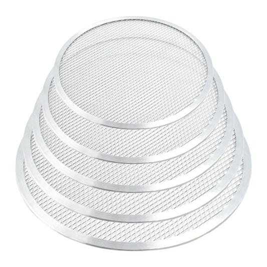 Pizza Screen Set Premium Round Seamless Aluminium Nonstick Commercial Grade Baking Pan