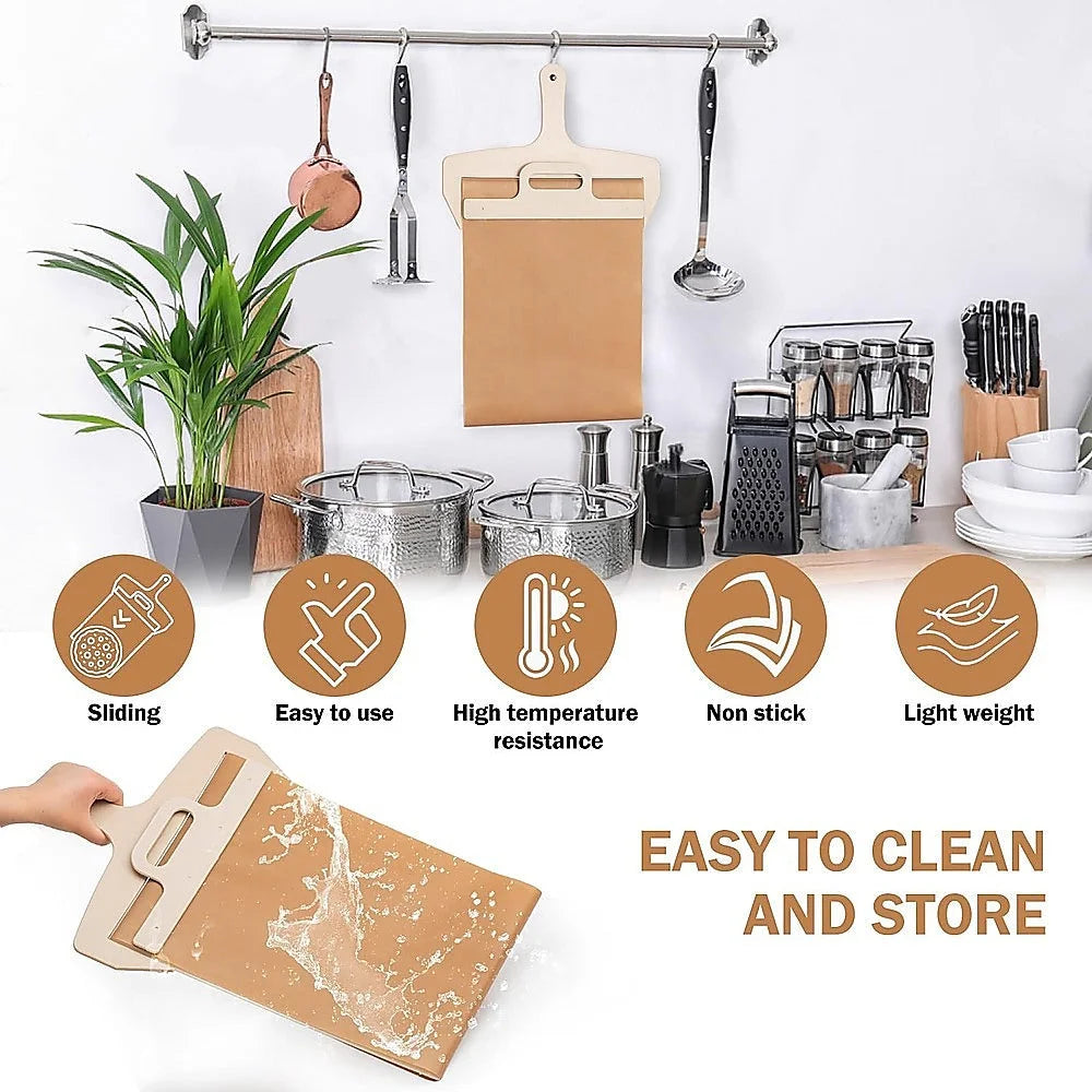 Pizza Slider Transfer Sliding Magic Peel Paddle - Home &