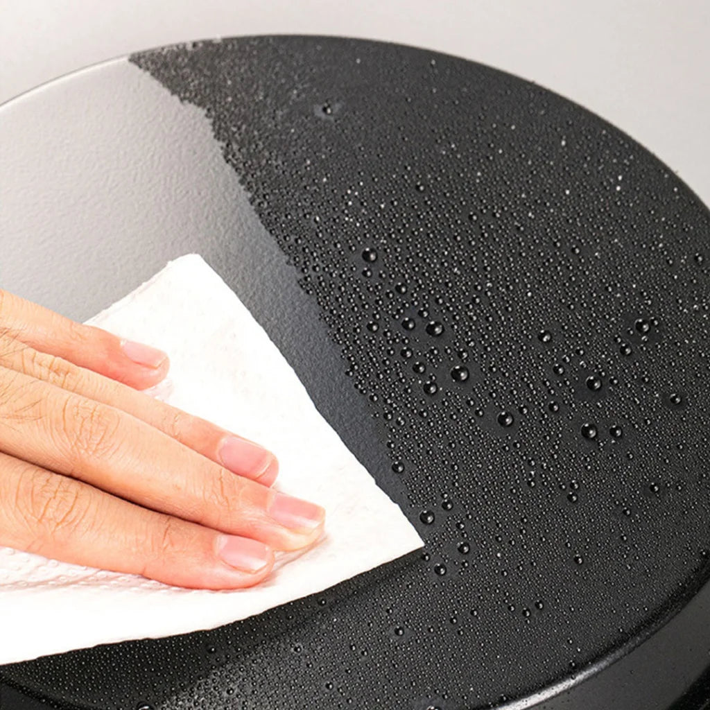 Pizza Tray Set Premium 6X 10-Inch Round Black Steel Non-Stick Oven Baking Plate Pan