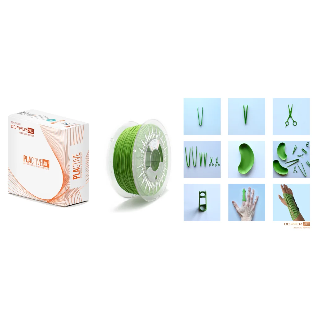 PLActive Copper 3D PLA Filament 2.85mm 750g Antibacterial