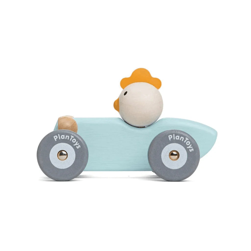 Plan Toys Chicken Racing Car-1973194213466181634