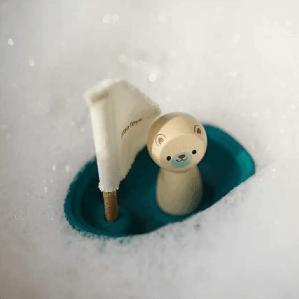 Plan Toys Sailing Boat - Polar Bear-1973194212702818306
