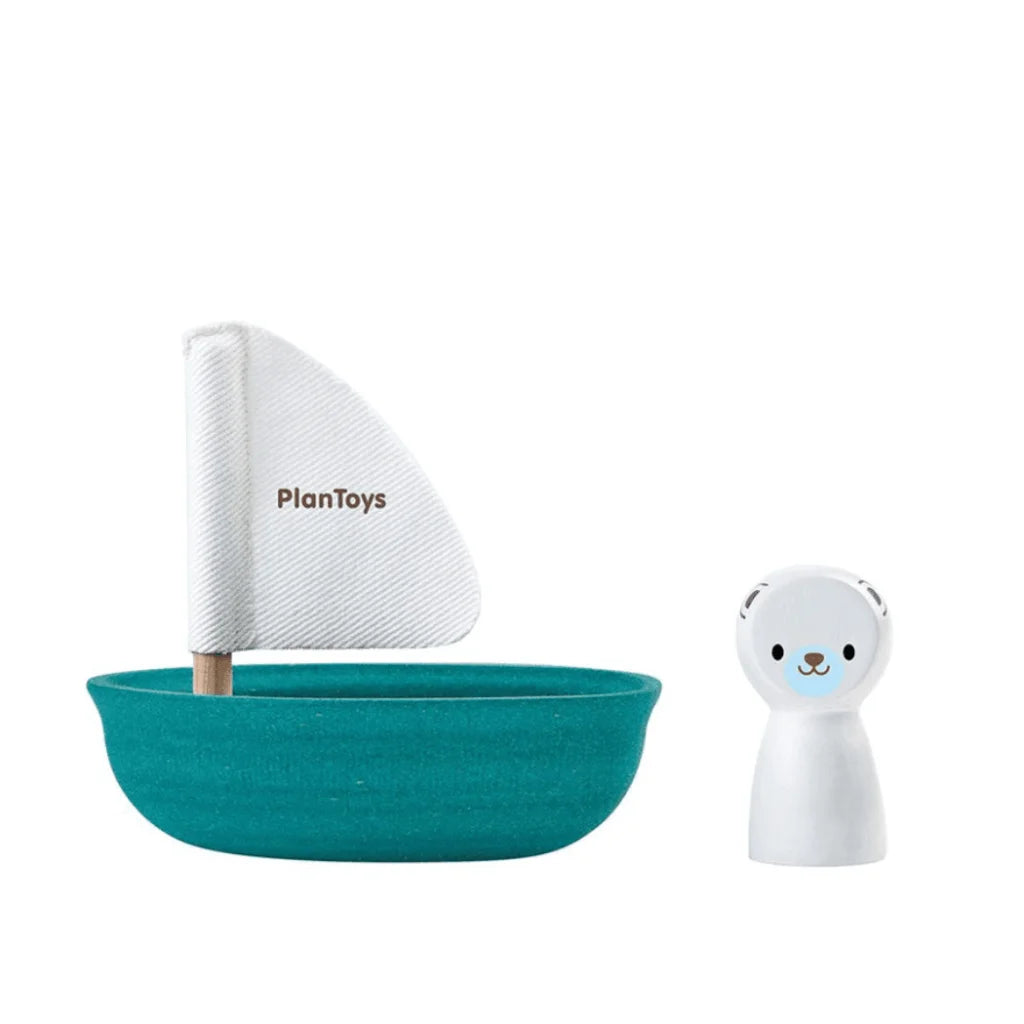 Plan Toys Sailing Boat - Polar Bear-1973194212702818304