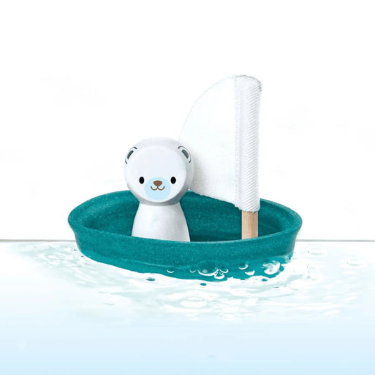 Plan Toys Sailing Boat - Polar Bear-1973194212702818305