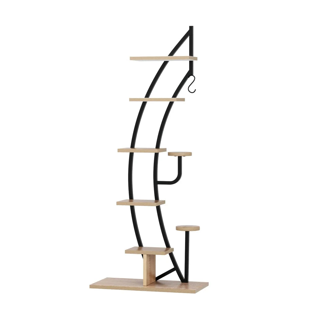 Plant Stand 6-Tier Ladder Shelf - Corner Design - Furniture