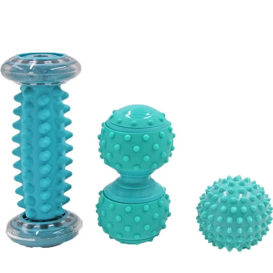 Plantar Fascia Massage Ball Set Green Foot Bottom Bump
