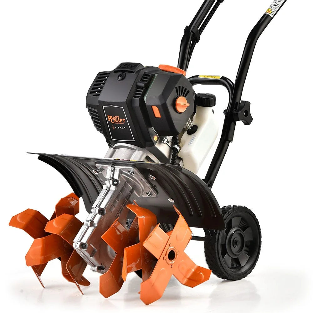 PLANTCRAFT 46CC Garden Cultivator Tiller Handheld 15’’ Inch