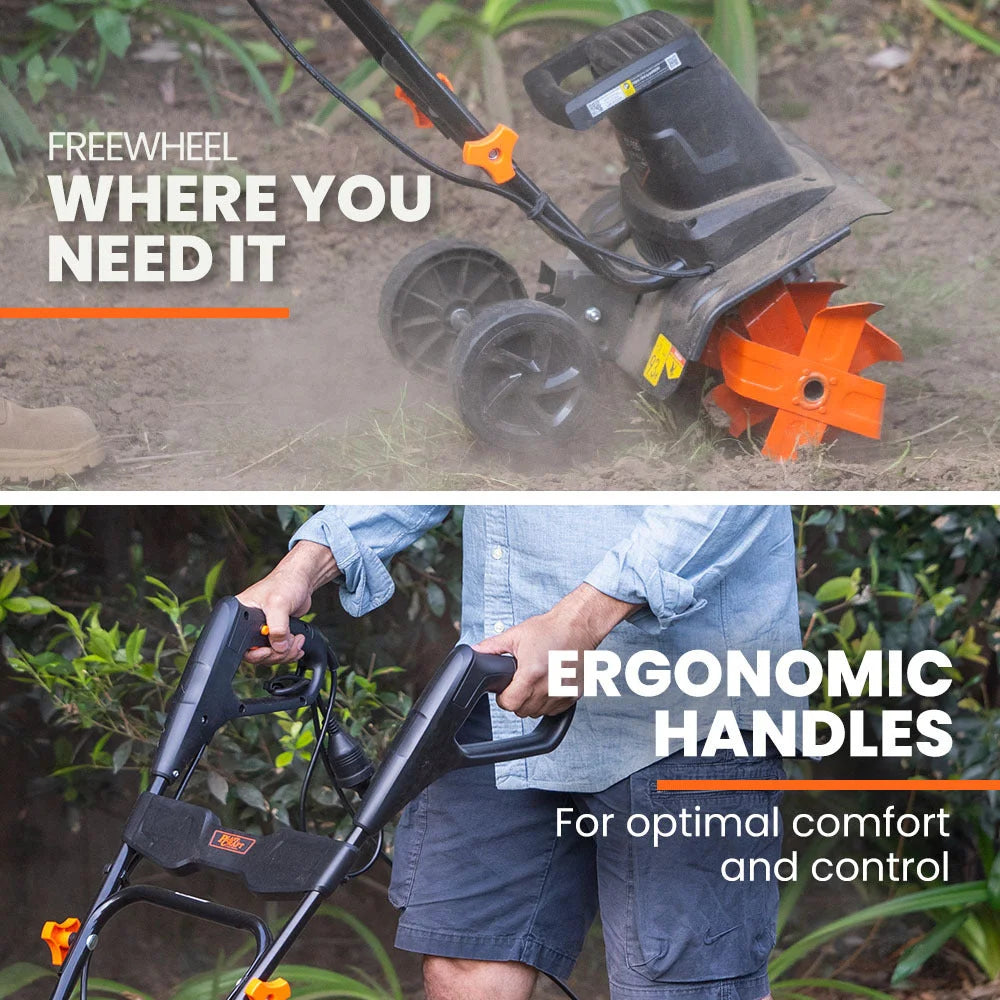 PLANTCRAFT Electric Rotary Hoe Garden Tiller Soil