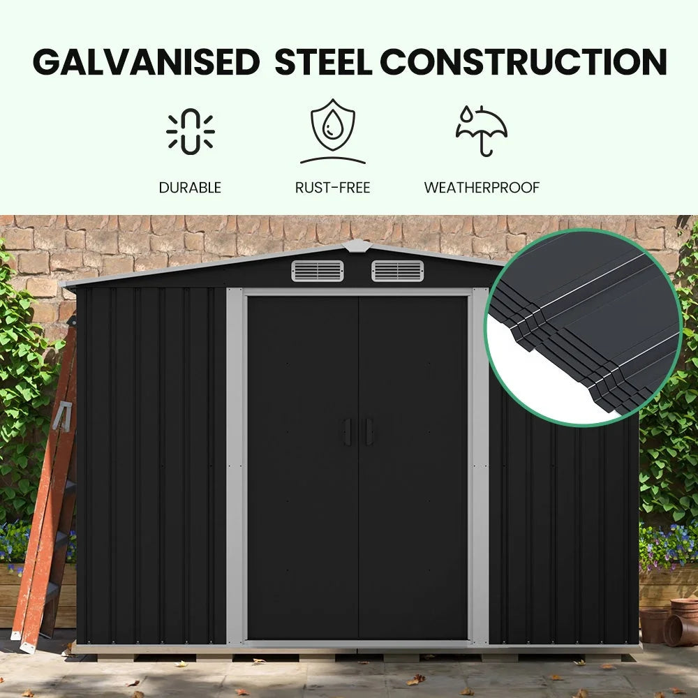 Plantcraft Galvanised Steel Shed 2 with X 2 X 2 02m