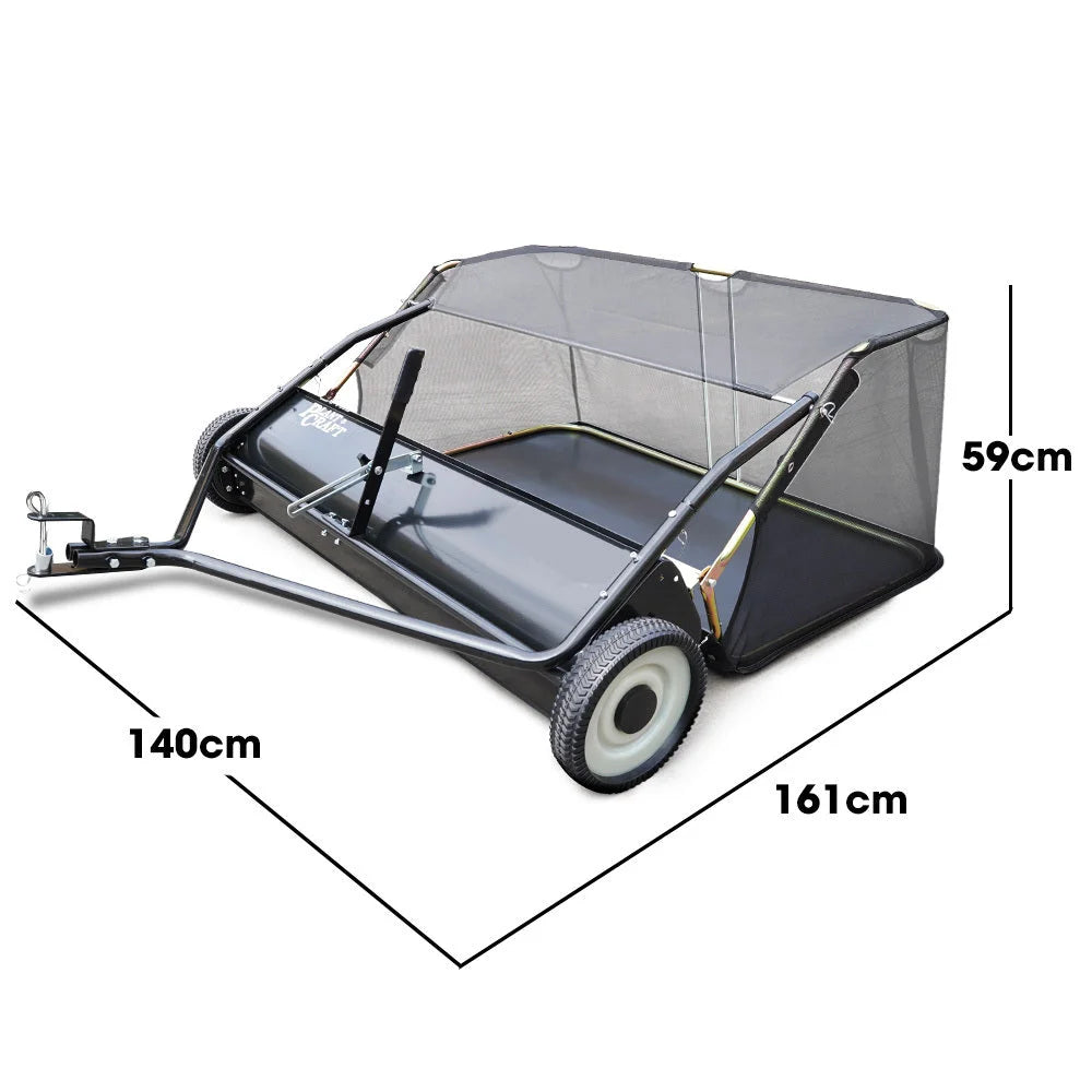 PlantCraft Lawn Sweeper 48’’ Wide Tow Behind Leaf and Grass