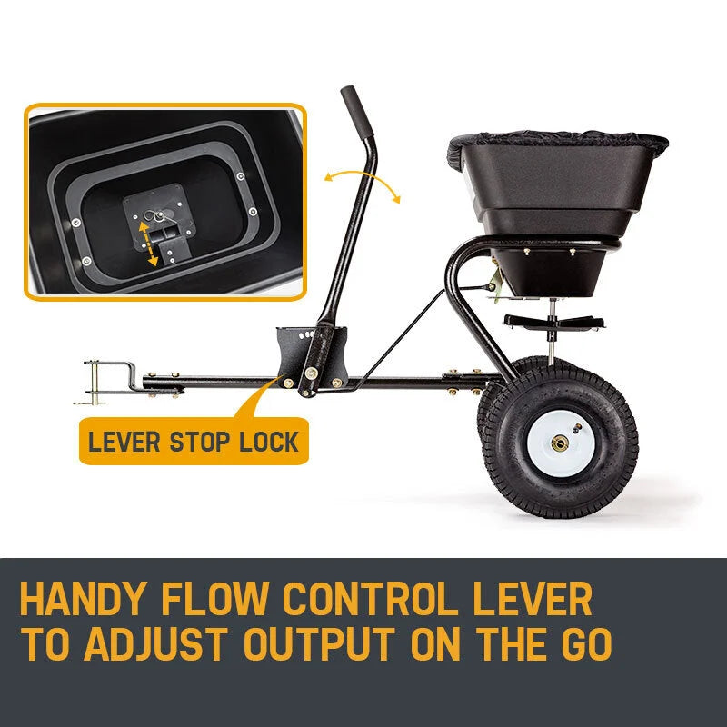 PLANTCRAFT Tow Behind Broadcast Spreader 30kg 26L Seed