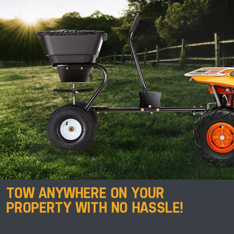 PLANTCRAFT Tow Behind Broadcast Spreader 30kg 26L Seed