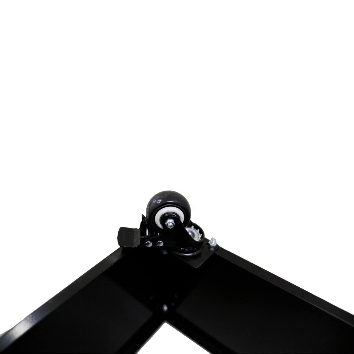 Metal Planter Black Medium with Wheels