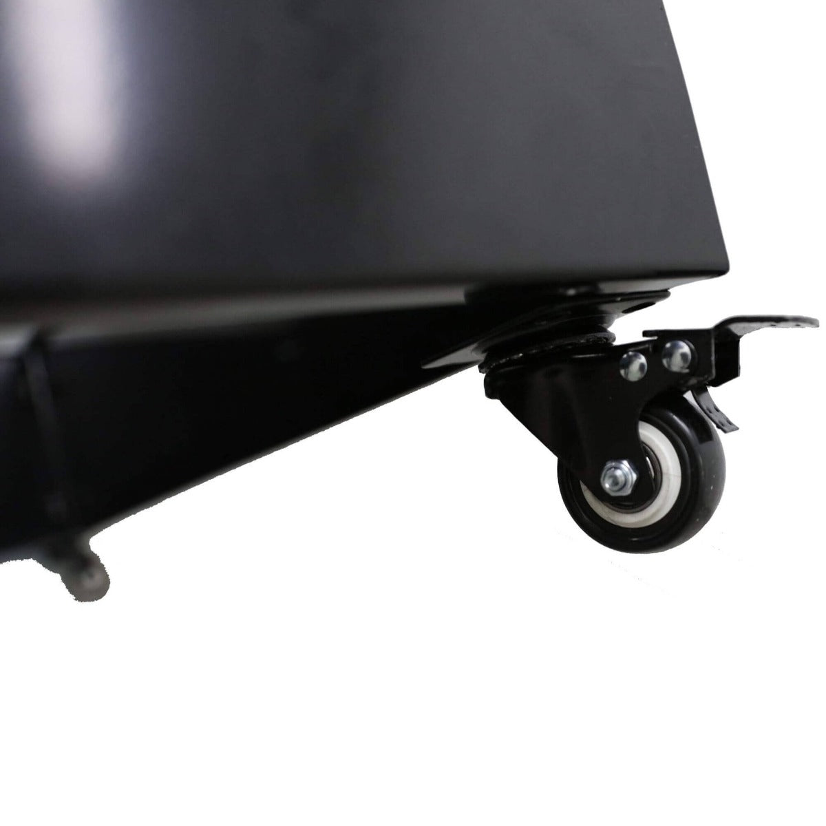 Metal Planter Black Medium with Wheels