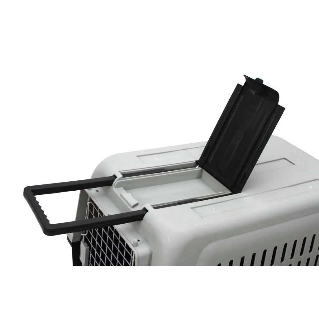 Plastic Pet Kennel Carrier Dog Cat Cage Crate with Handle &