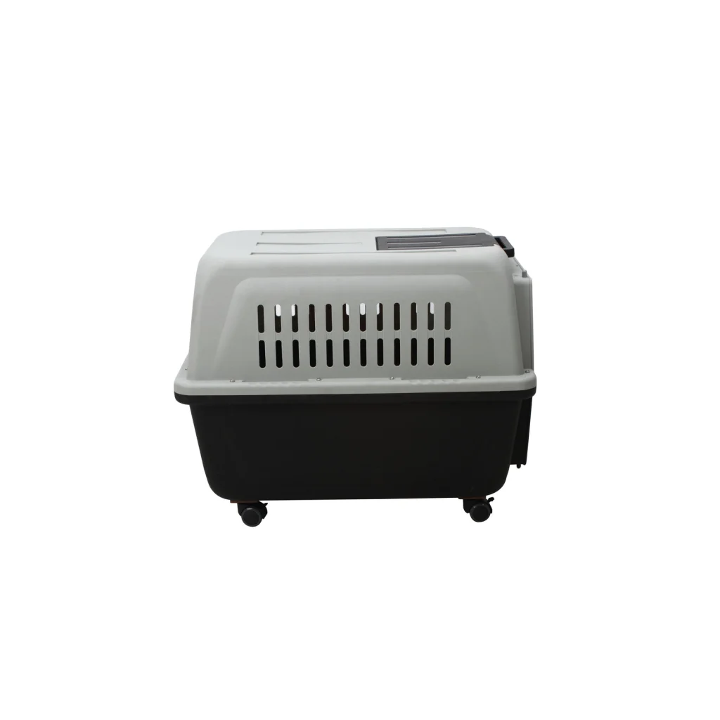 Plastic Pet Kennel Carrier Dog Cat Cage Crate with Handle &