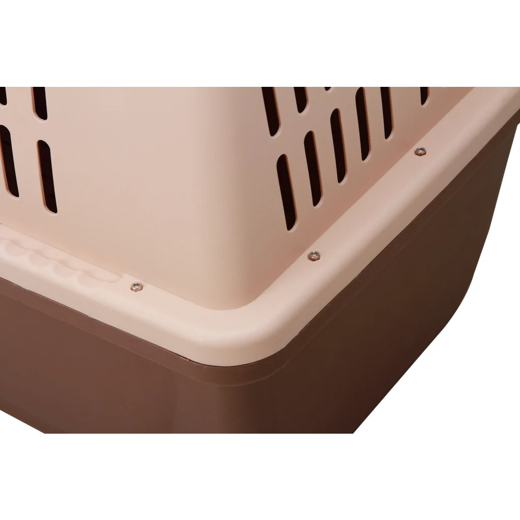 Plastic Pet Kennel Carrier Dog Cat Cage Crate with Handle &