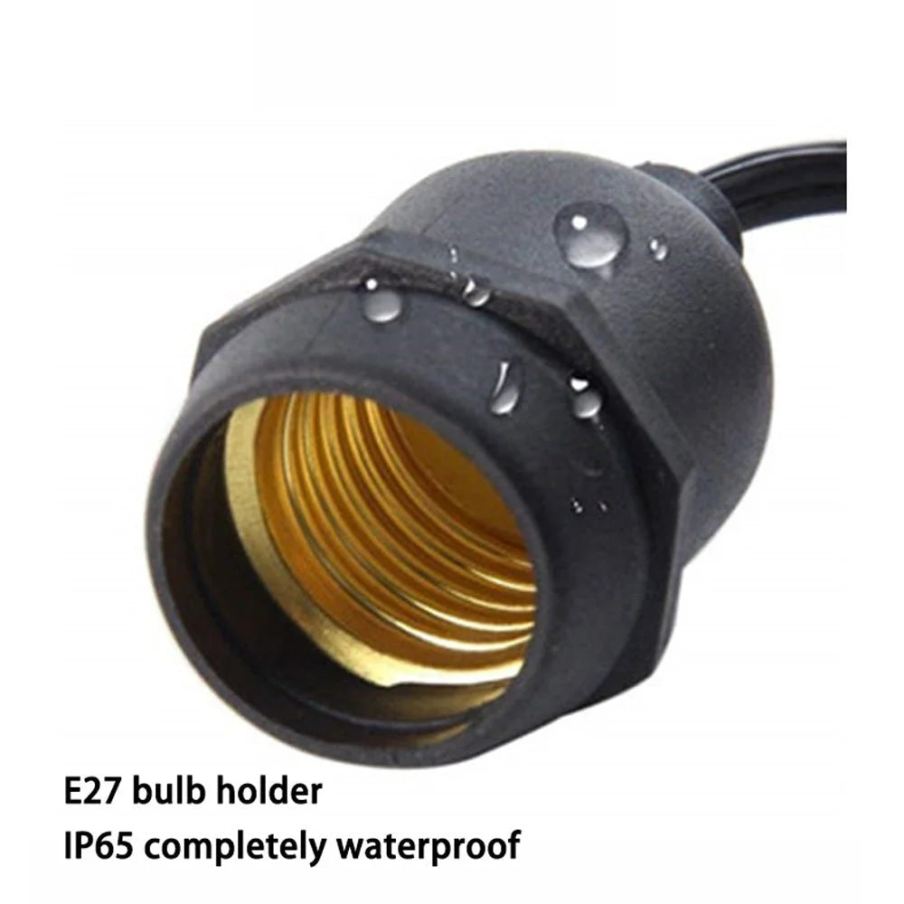 Plug Festoon String Lights Kits 15M Globe Outdoor Christmas