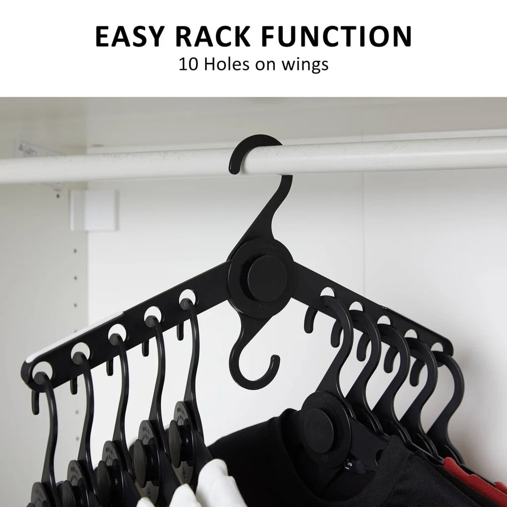 Plus Hanger Multiple Clothes Rack Organizer Foldable Set