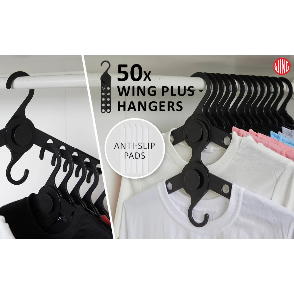 Plus Hanger Multiple Clothes Rack Organizer Foldable Set