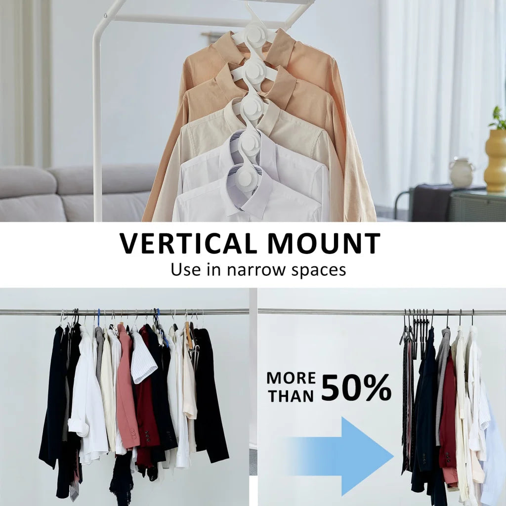 Plus Hanger Multiple Clothes Rack Organizer Foldable Set