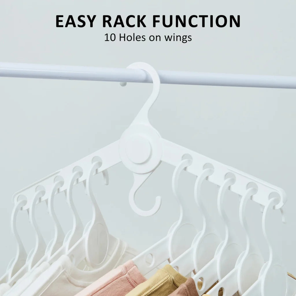 Plus Hanger Multiple Clothes Rack Organizer Foldable Set