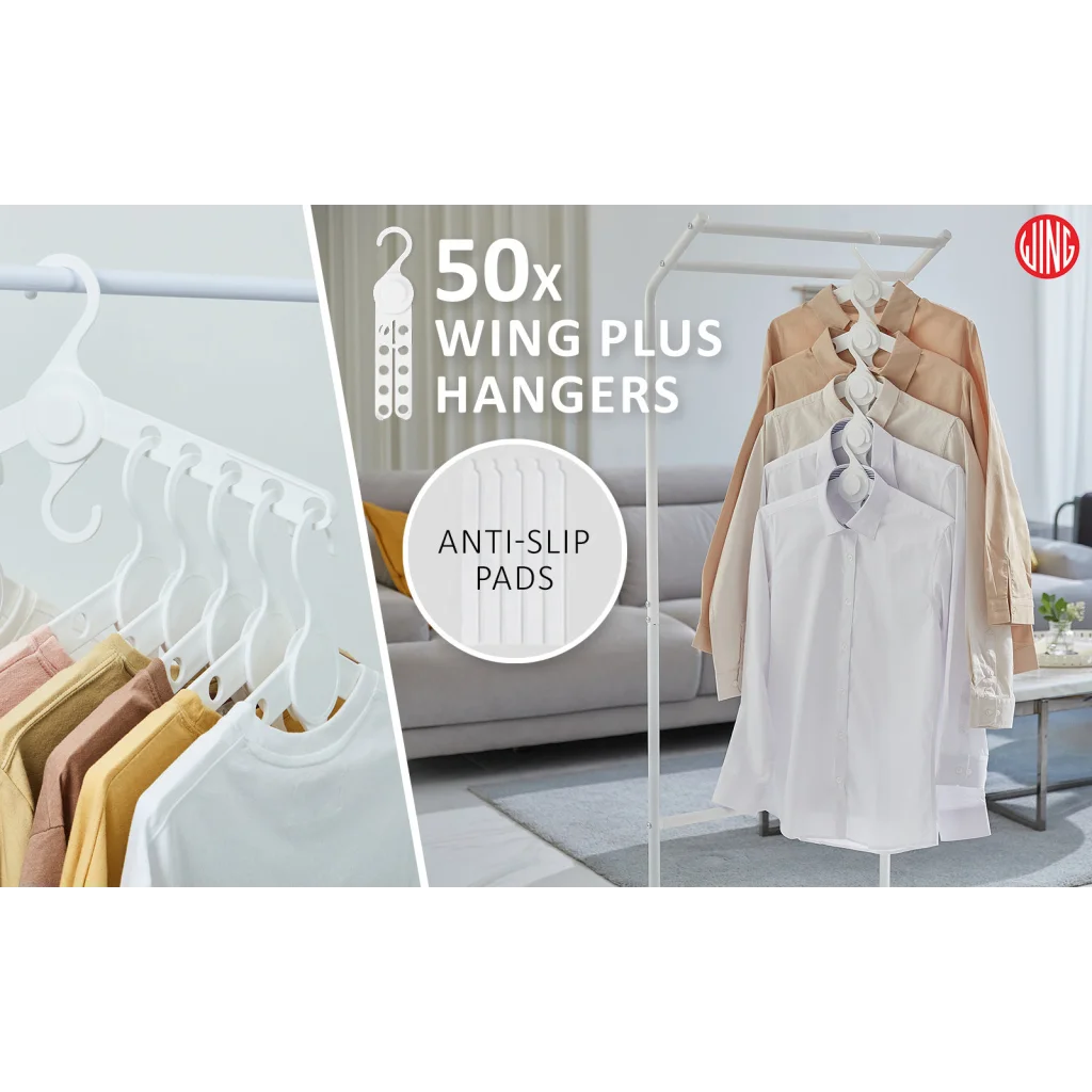 Plus Hanger Multiple Clothes Rack Organizer Foldable Set