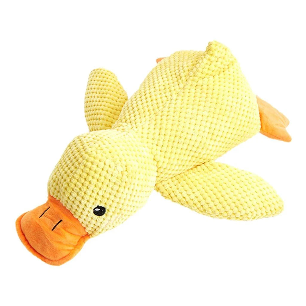 Plush Cartoon Duck Dog Toy Interactive Squeaky Pet Toy