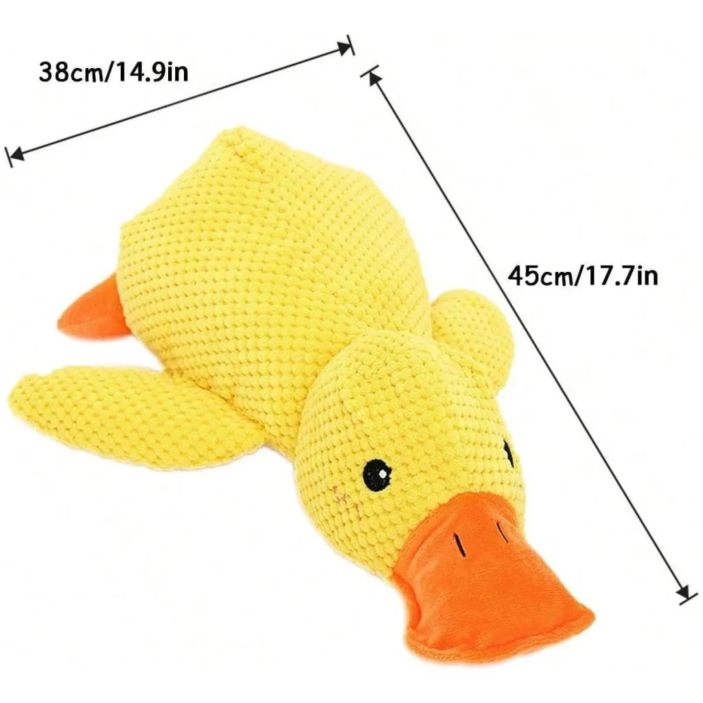 Plush Cartoon Duck Dog Toy Interactive Squeaky Pet Toy
