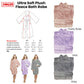 Plush Fleece Bath Robe 190GSM Ultra Soft Grey L - Home &