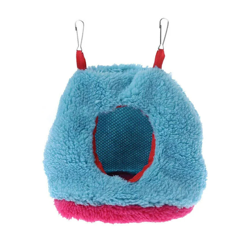 Plush Hanging Bird Nest Bed Cage Hammock for Parrots