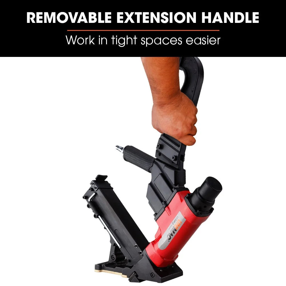 Pneumatic Flooring Nailer Staple Gun Floor Gas Nail Cleat