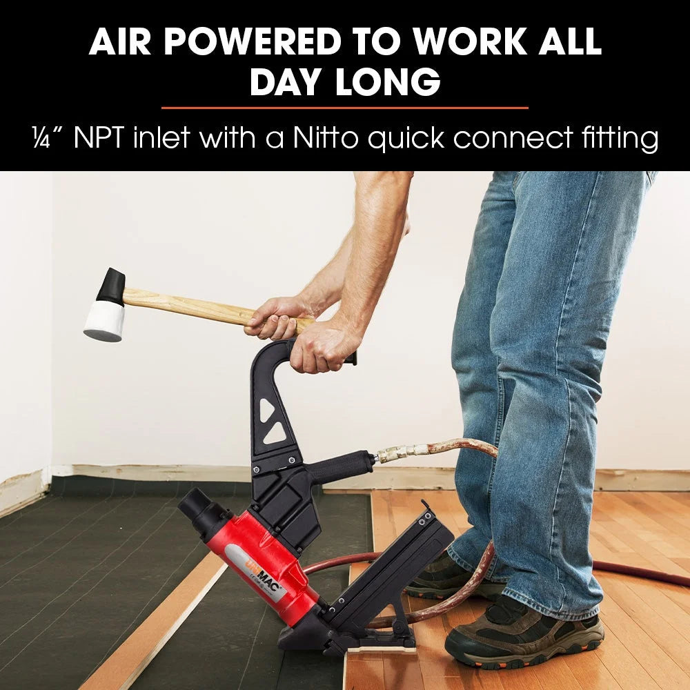 Pneumatic Flooring Nailer Staple Gun Floor Gas Nail Cleat