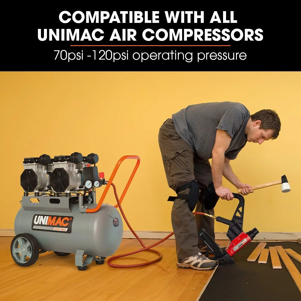 Pneumatic Flooring Nailer Staple Gun Floor Gas Nail Cleat