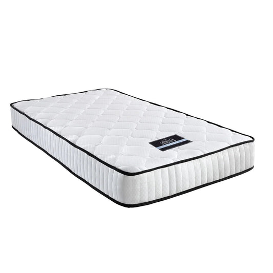 Foam 21cm pocket spring mattress with foam layer and stitched cover