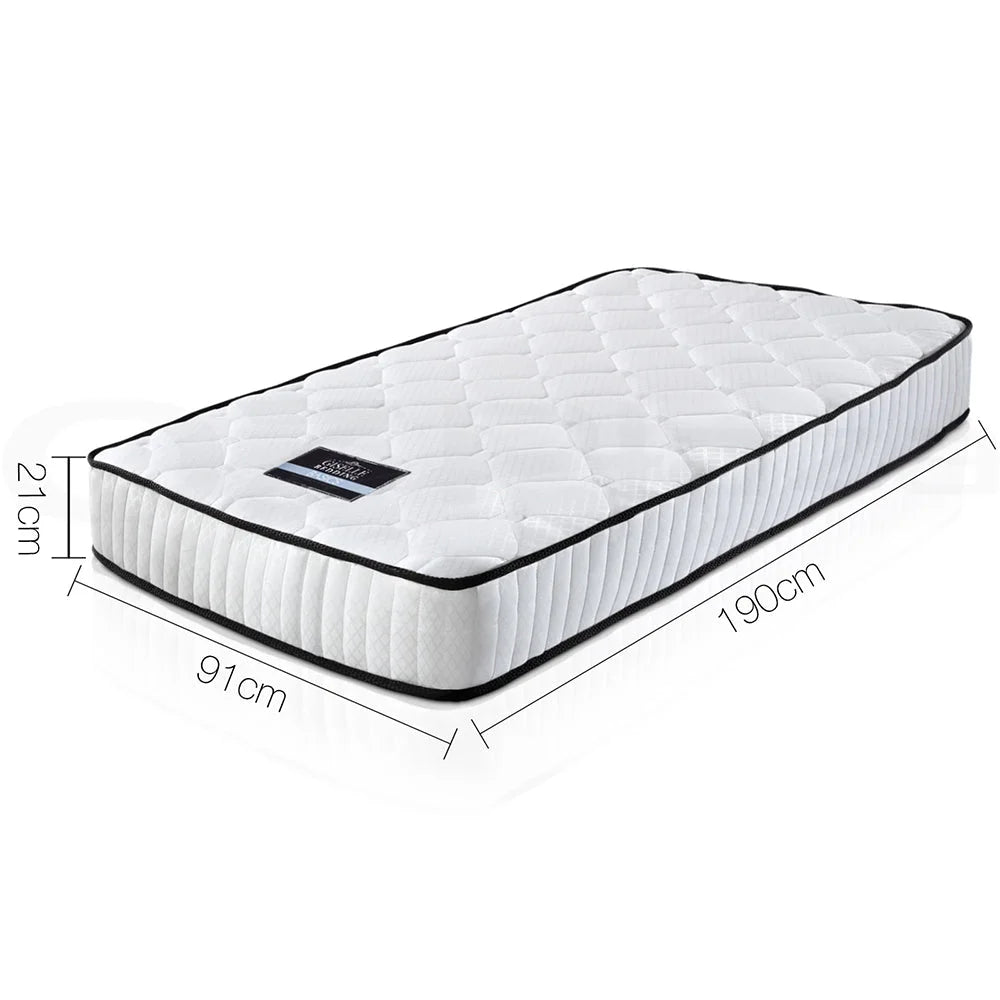 Pocket Spring Mattress 21cm Single (Peyton) - Mattresses