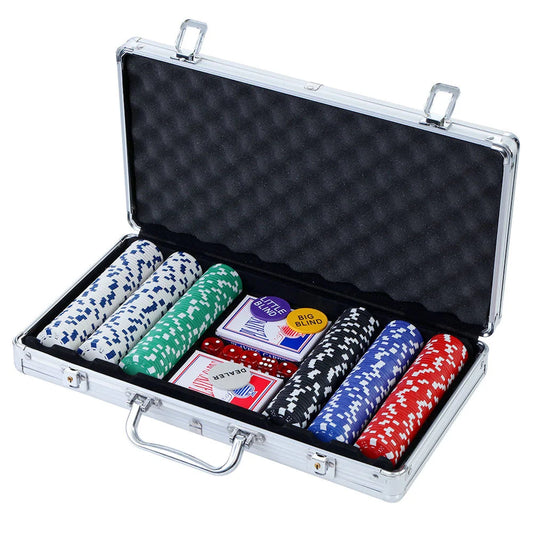 Poker Chip Set 300PC Texas Hold em Casino