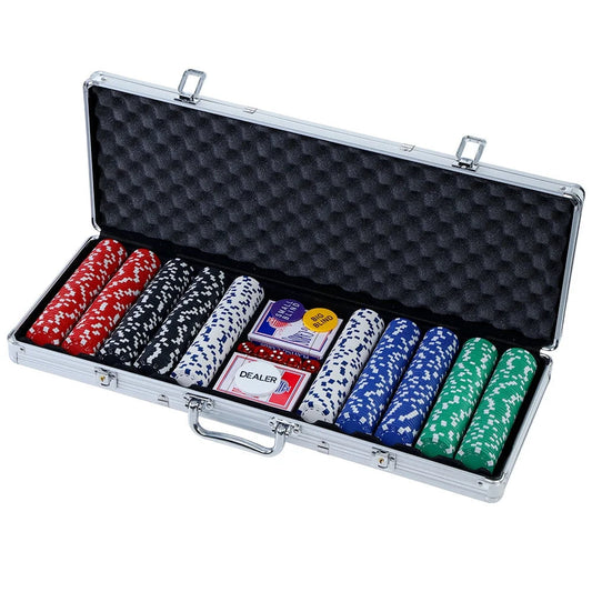Poker Chip Set 500PC Texas Hold em Casino