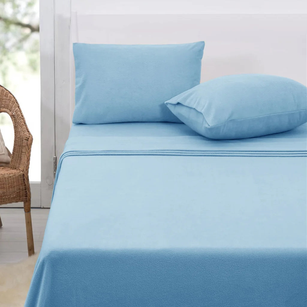 Polar Fleece Sheet Set Queen 36cm Wall Sky - Artex - Home &
