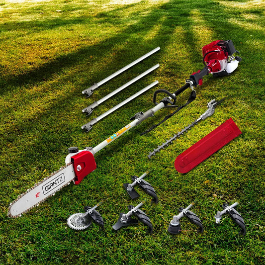 Pole Chainsaw 4-Stroke Brush Cutter Hedge Trimmer Saw Multi
