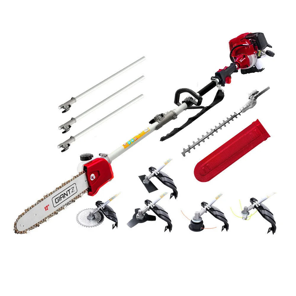 Pole Chainsaw 4-Stroke Brush Cutter Hedge Trimmer Saw Multi