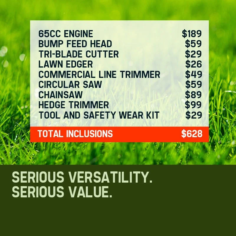 Pole Chainsaw Brush Cutter Whipper Snipper Hedge Trimmer