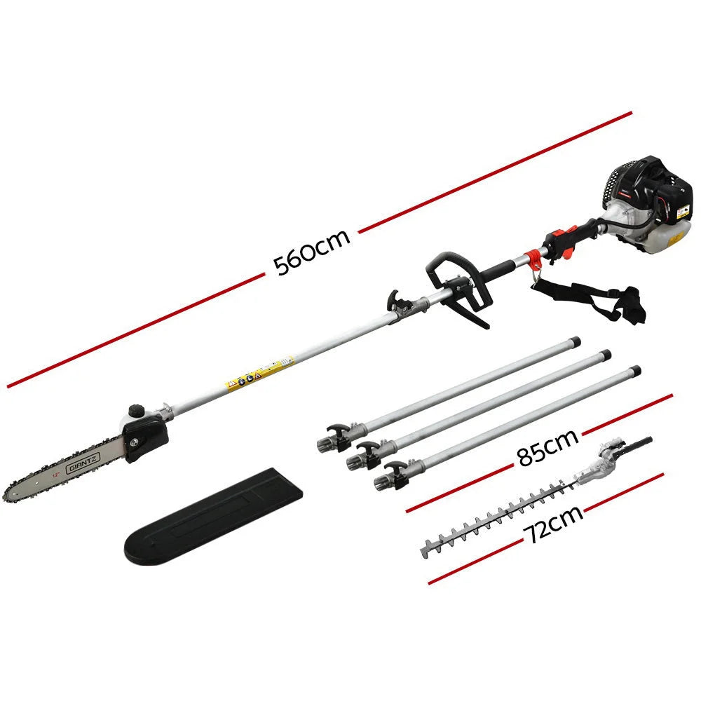 Pole Chainsaw Hedge Trimmer 62CC 12in Chain Saw 5.6M Long