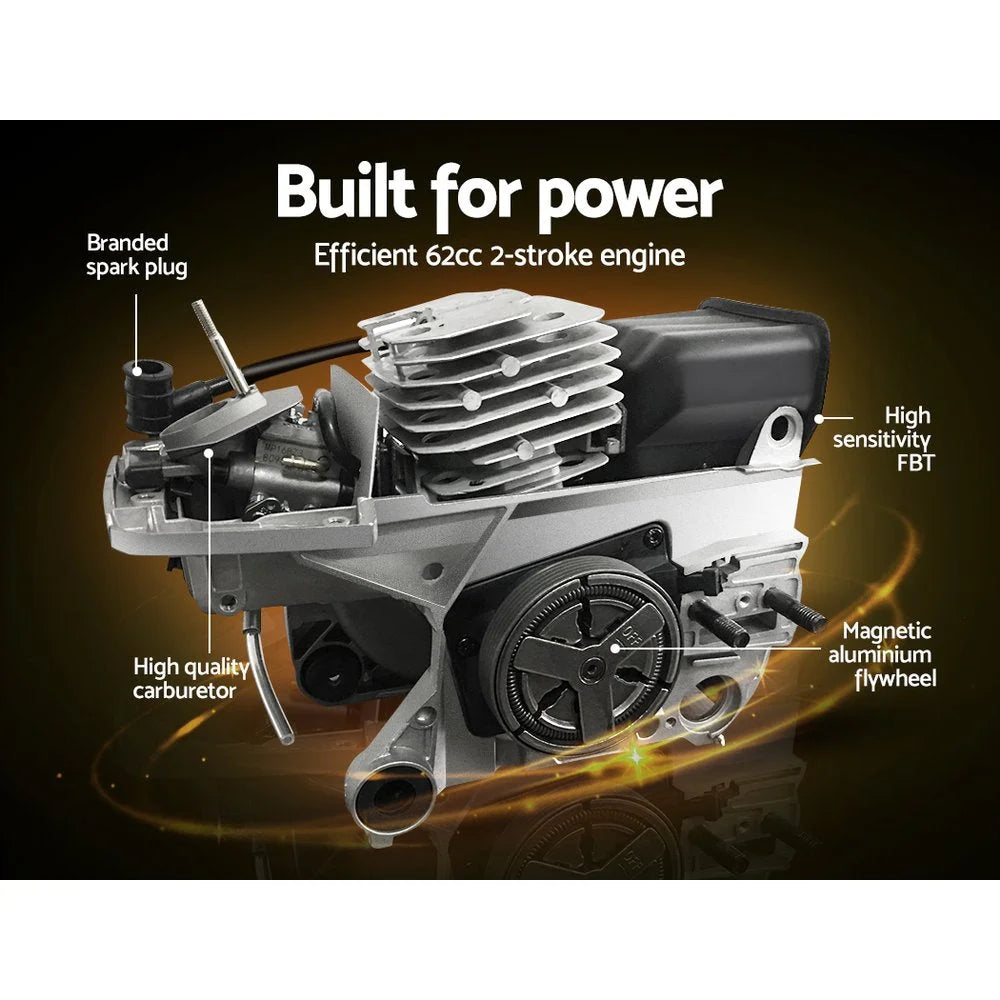 Pole Chainsaw Petrol 62CC 7 In 1 Brush Cutter Whipper