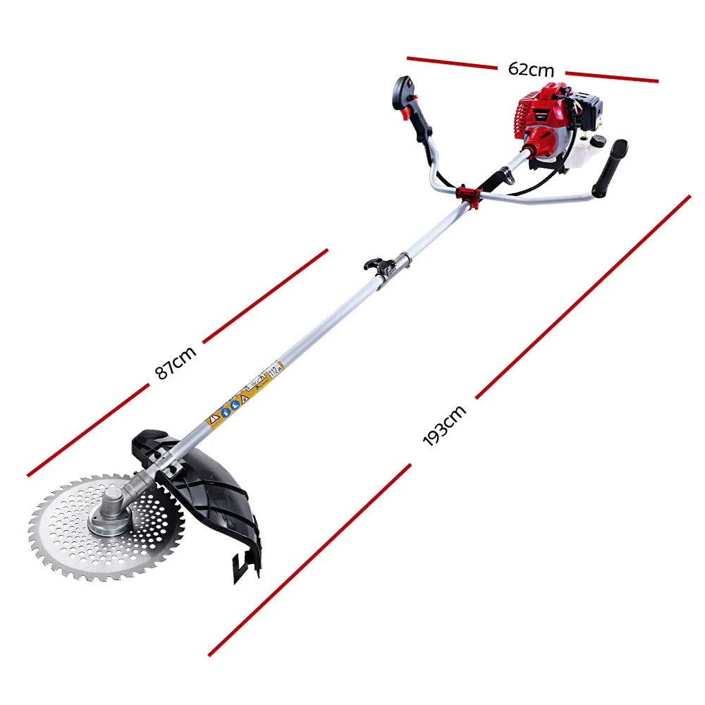 Pole Chainsaw Petrol 62CC 7 In 1 Brush Cutter Whipper