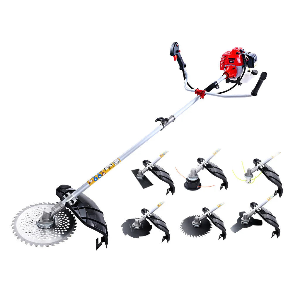 Pole Chainsaw Petrol 62CC 7 In 1 Brush Cutter Whipper